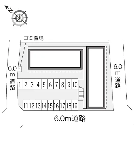 ★手数料０円★所沢市若狭　月極駐車場（LP）